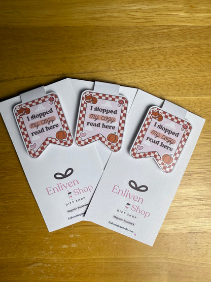 Cozy Reads Magnetic Bookmarks 🔖🎃